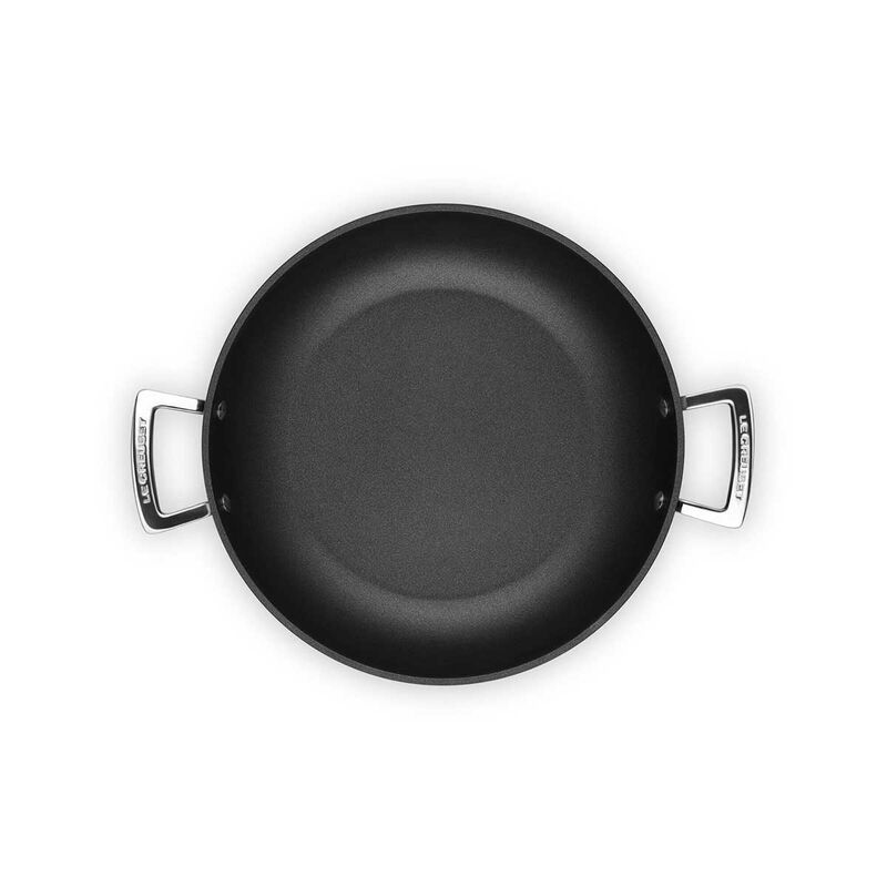 Le Creuset Toughened Non-Stick Shallow Casserole with Glass Lid 30cm image number 2